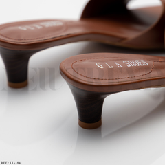 Mules à talon LL-184 Camel