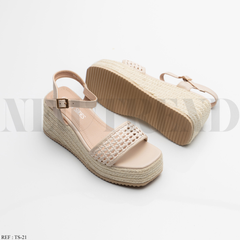 Sandales à plateforme TS-21 Beige