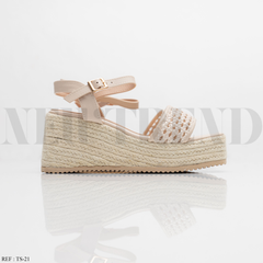 Sandales à plateforme TS-21 Beige