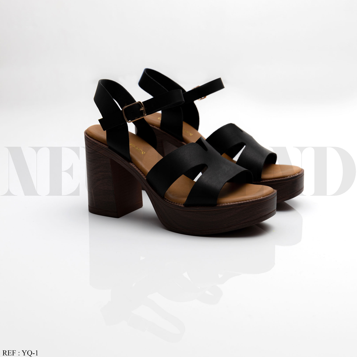 Sandales à talon YQ-1 Black