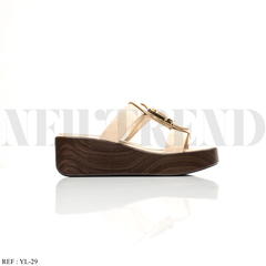 Mules Compensées YL-29 Beige
