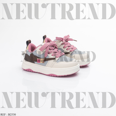 Baskets Fille AB2530 Beige/Plum