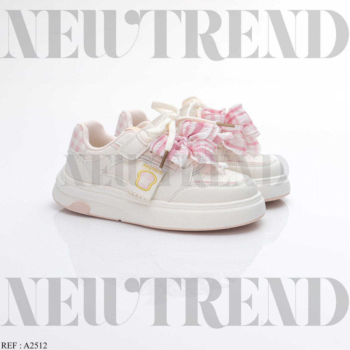 Baskets Fille A2512 White/Pink