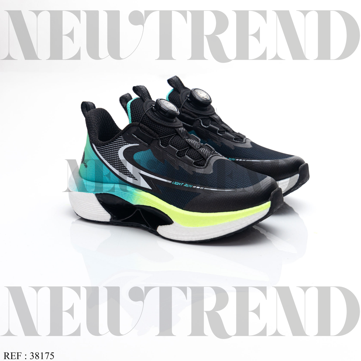 Baskets Garçon 38175 Black/Green