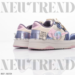 Baskets Fille AB2528 Beige/Purple