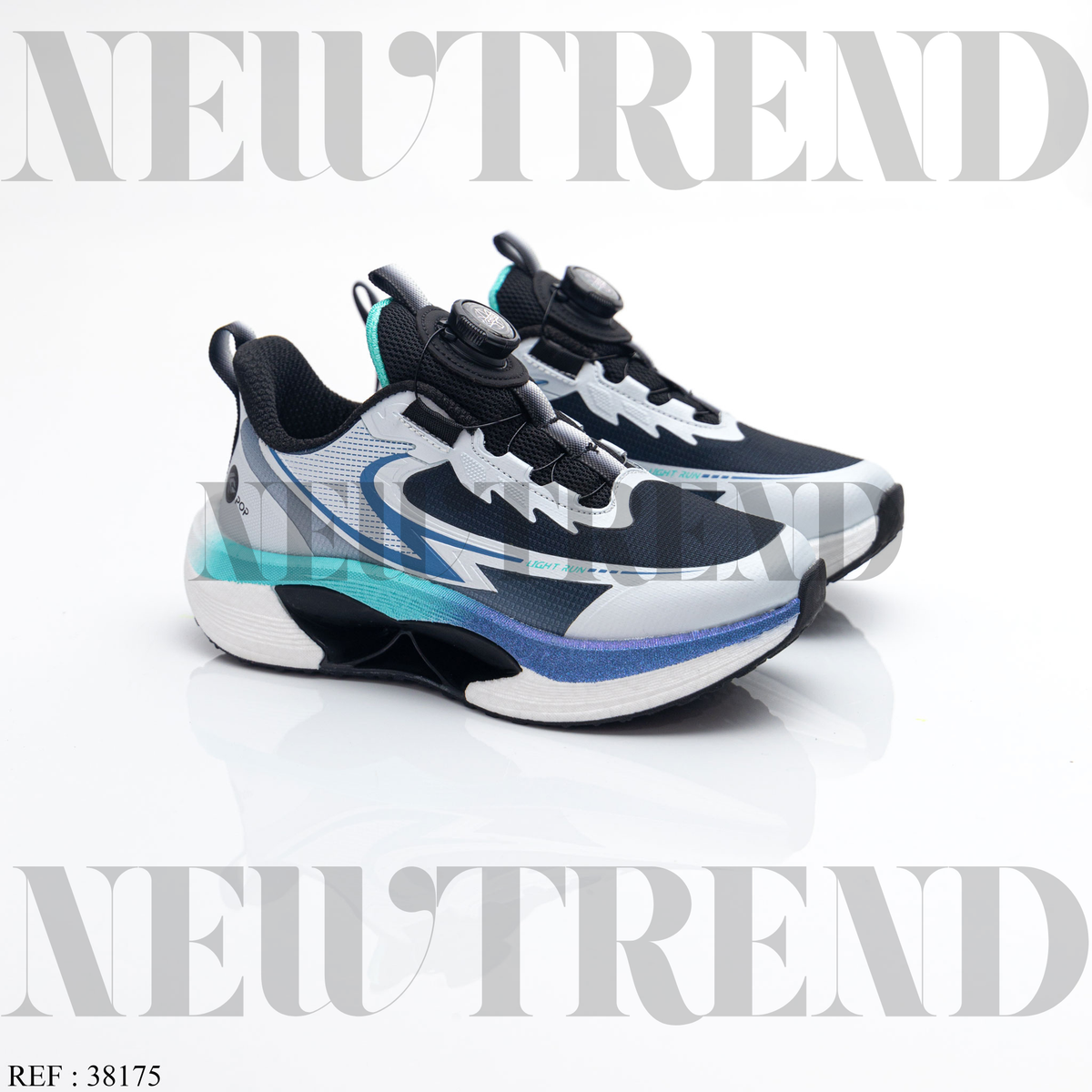 Baskets Garçon 38175 Black/Blue