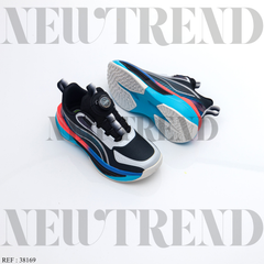 Baskets Garçon 38169 Black/Blue