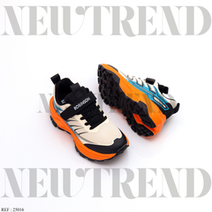 Baskets Garçon A25016 Orange