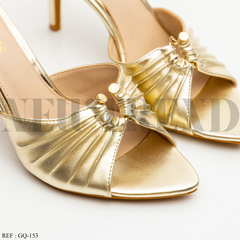 Mules à talon GQ-153 Gold