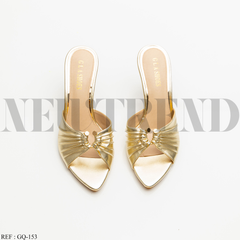Mules à talon GQ-153 Gold