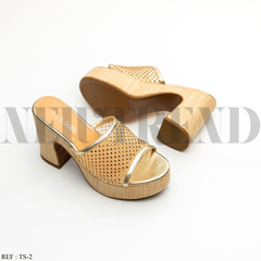 Mules à plateforme TS-2 Gold
