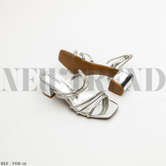 Mules à plateforme TSW-16 Silver