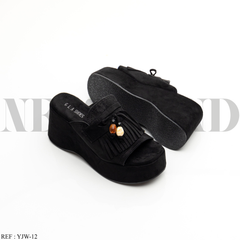 Mules Compensées YJW-12 Black