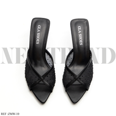 Mules à talon ZMW-10 Black