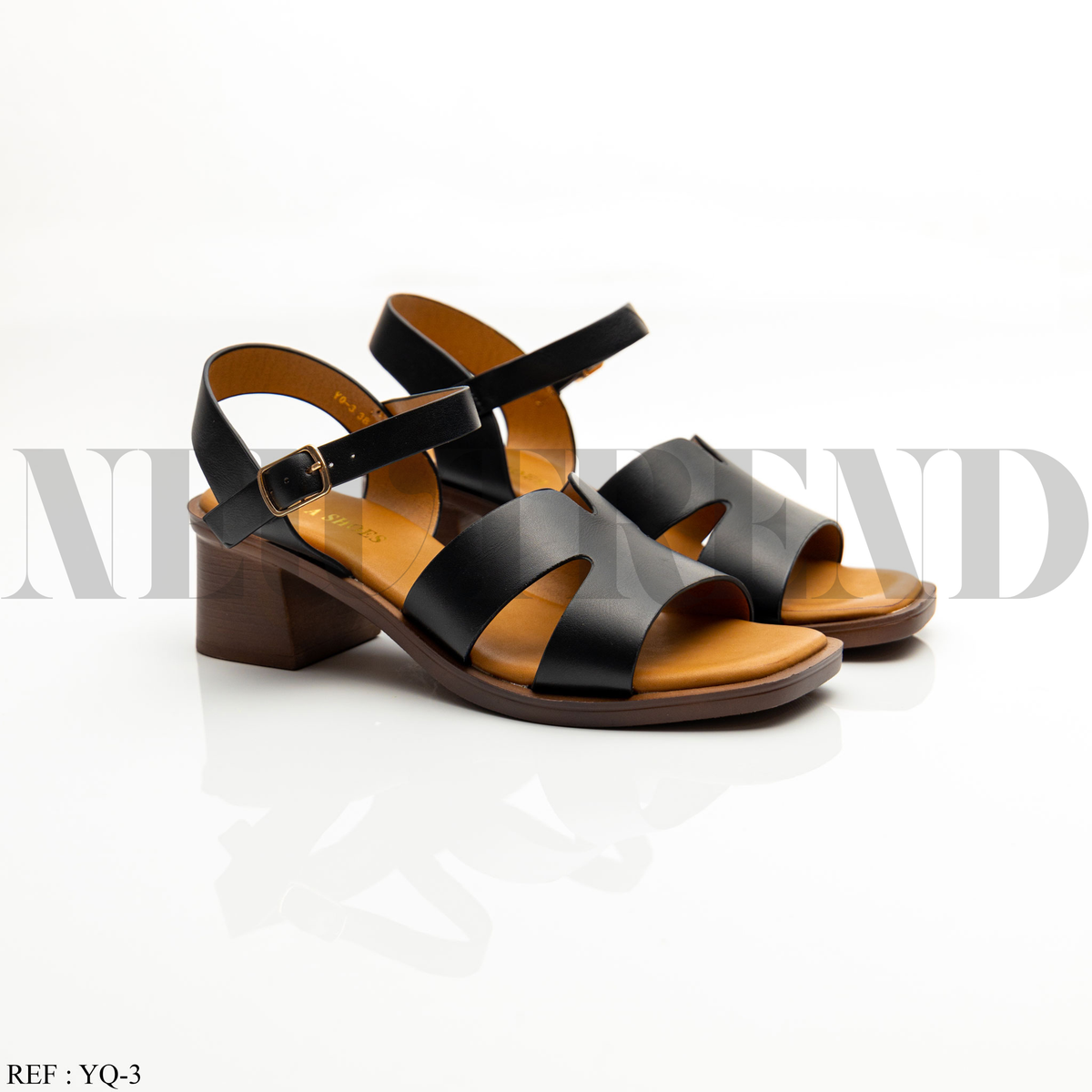 Sandales à talon YQ-3 Black