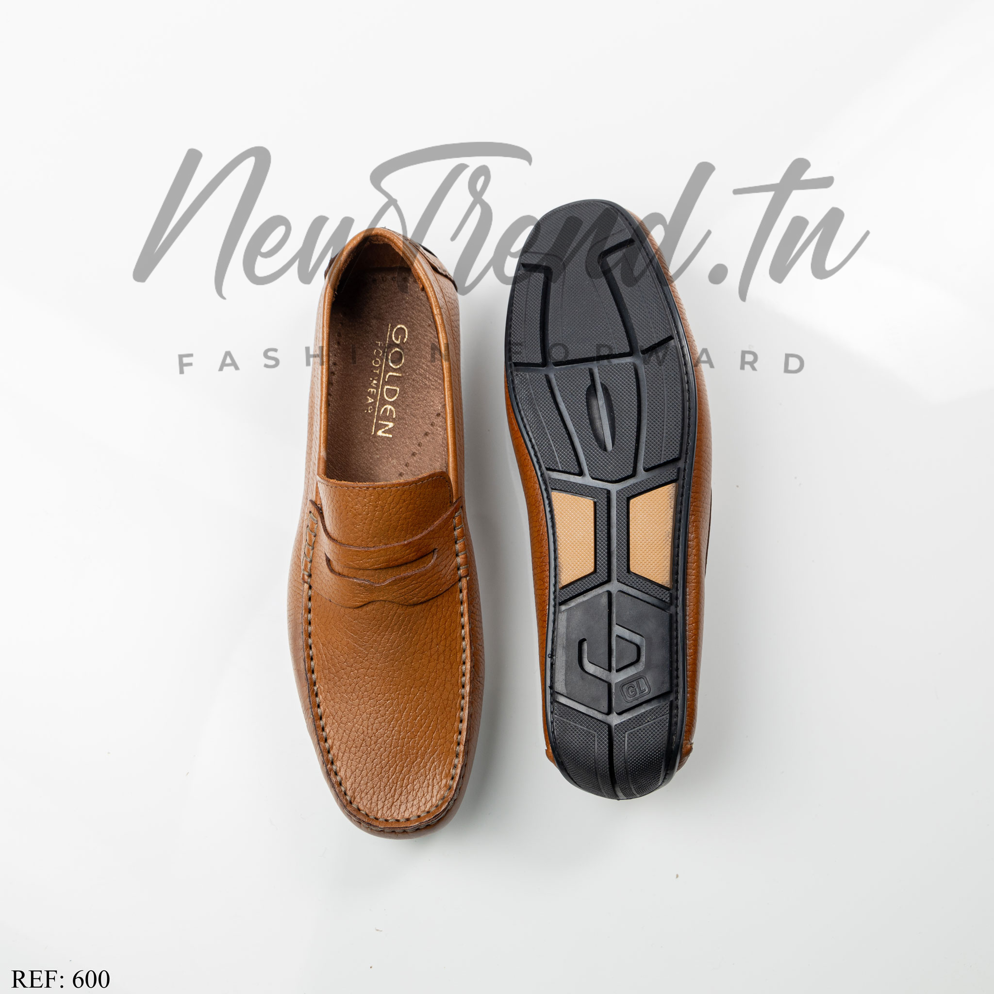 Golden Shoes 600 Cuir Marron
