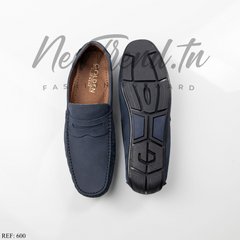 Golden Shoes 600 Cuir Bleu