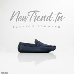 Golden Shoes 600 Cuir Bleu