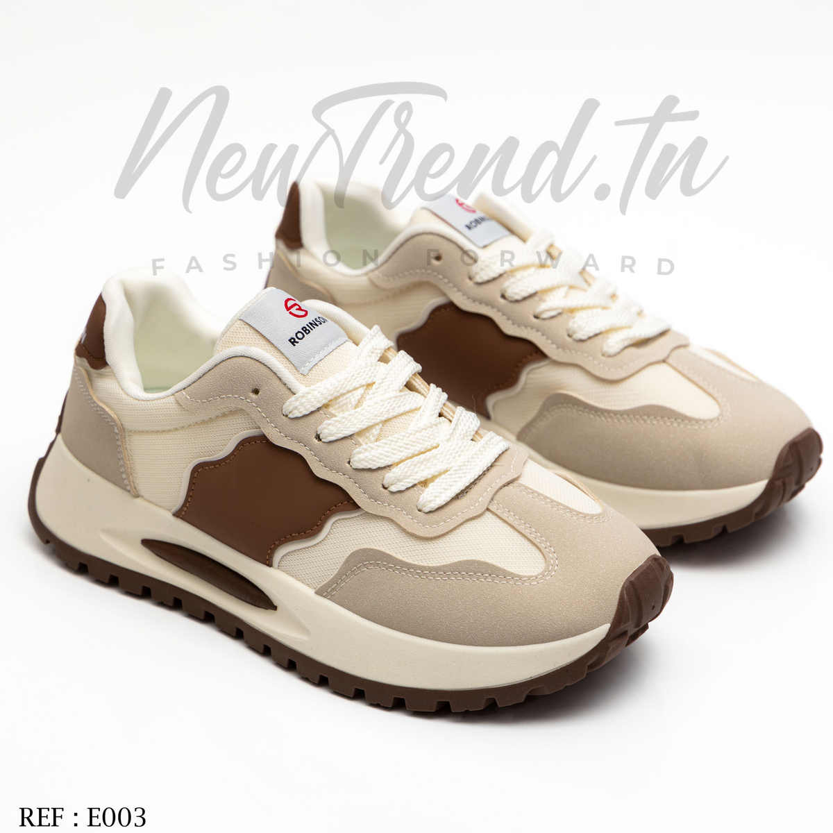 Robinson Homme E003 White/Brown