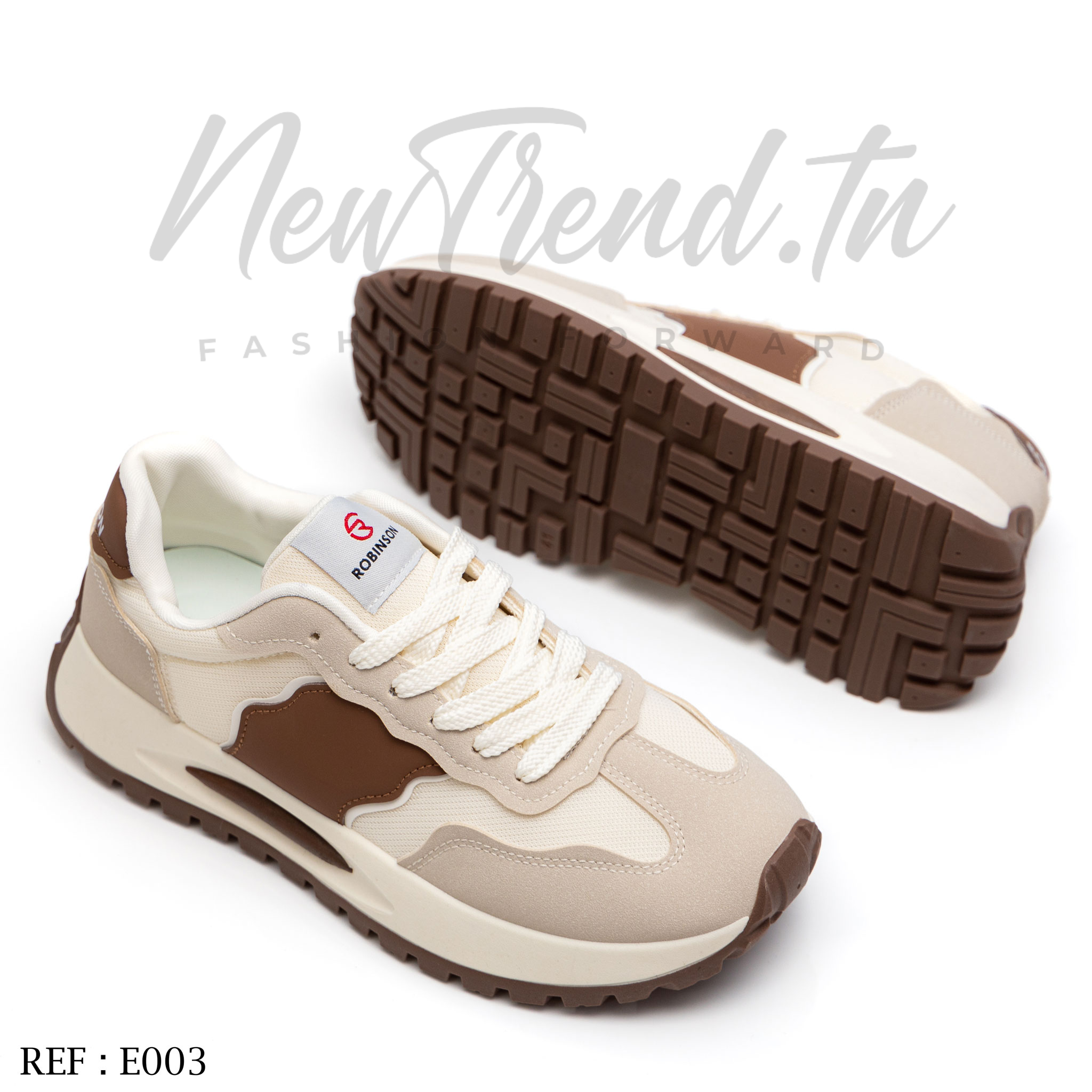 Robinson Homme E003 White/Brown