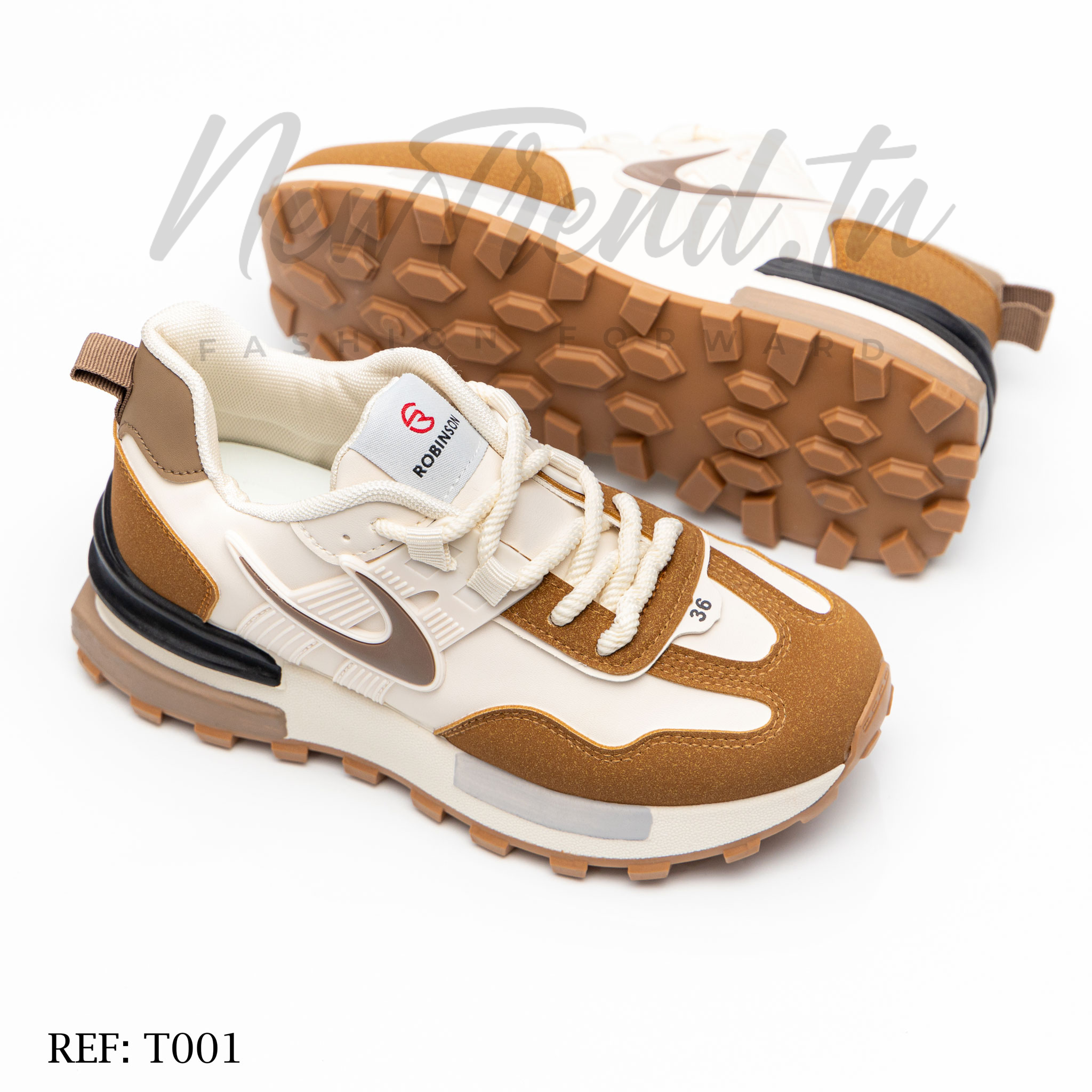 Robinson Femme T001 Beige/Brown