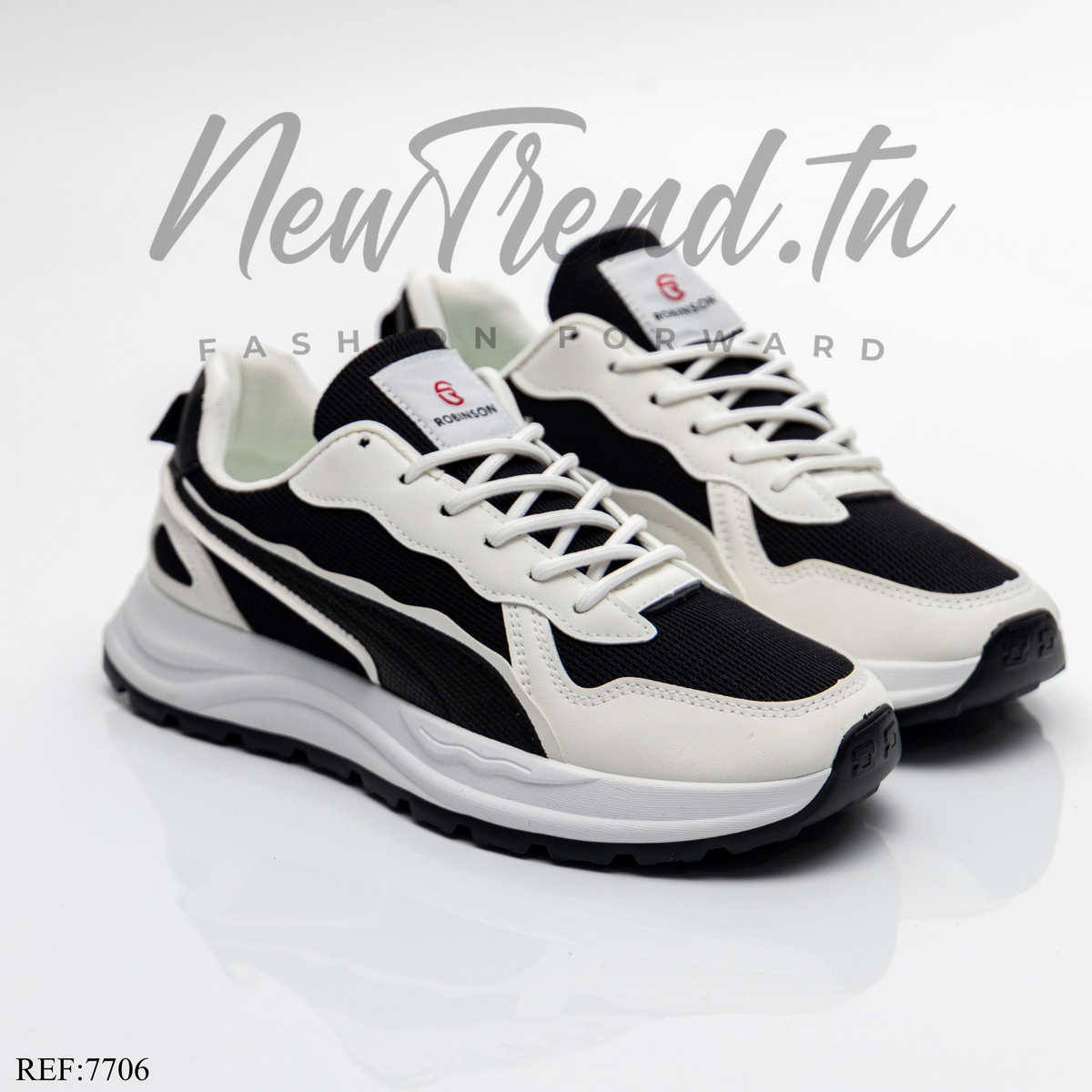 Robinson  Homme 7706 White/Black