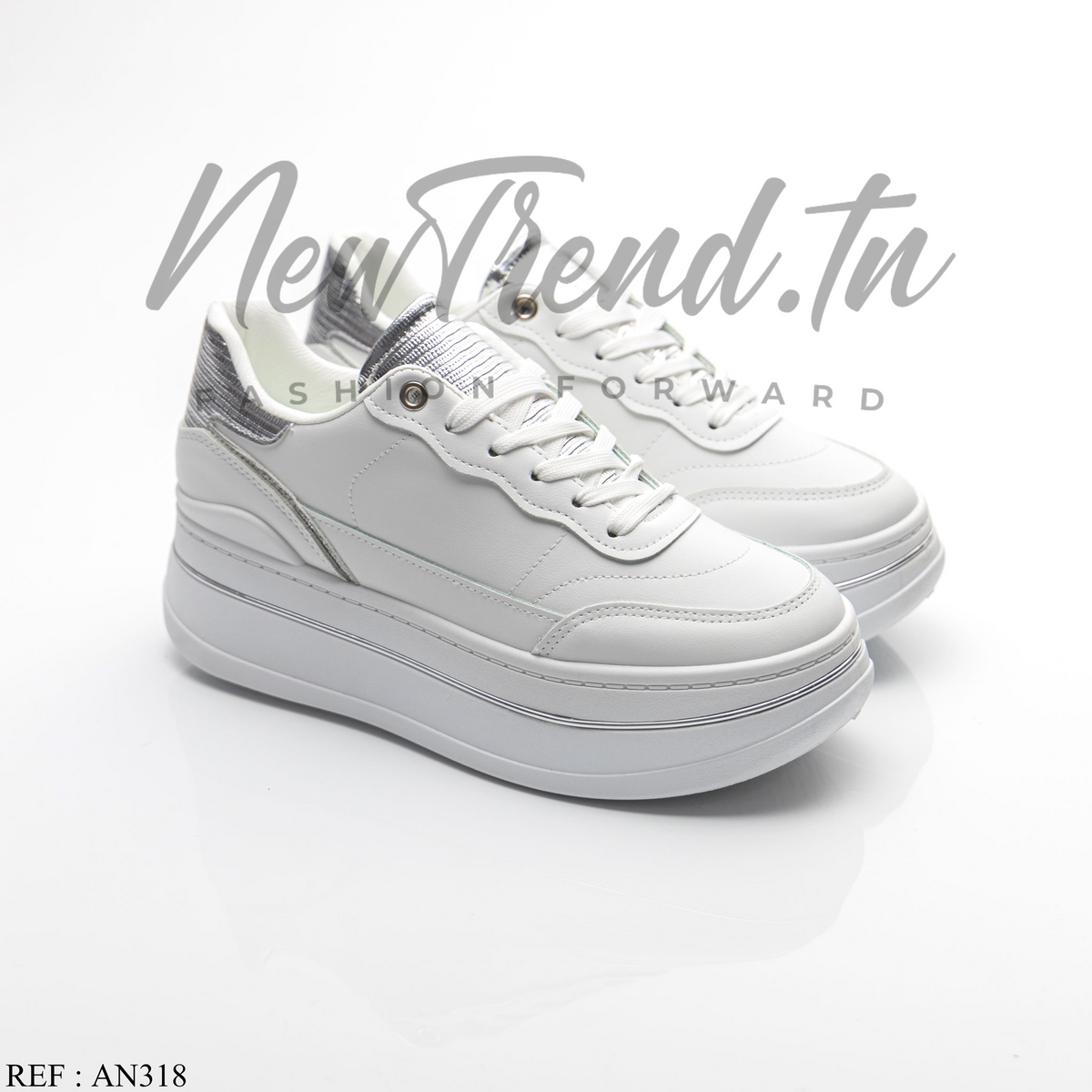 GLA Femme AN318 White/Silver