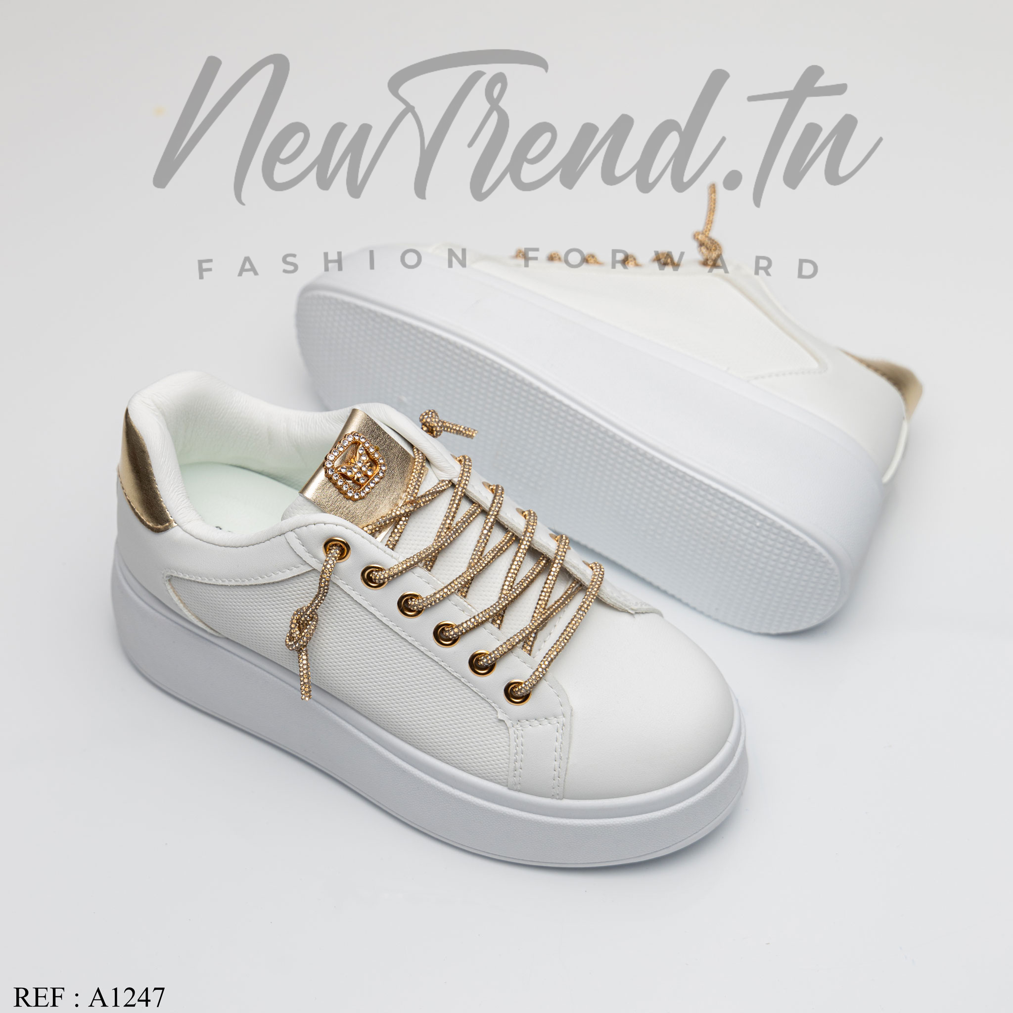 GLA Femme A1247 White/Gold
