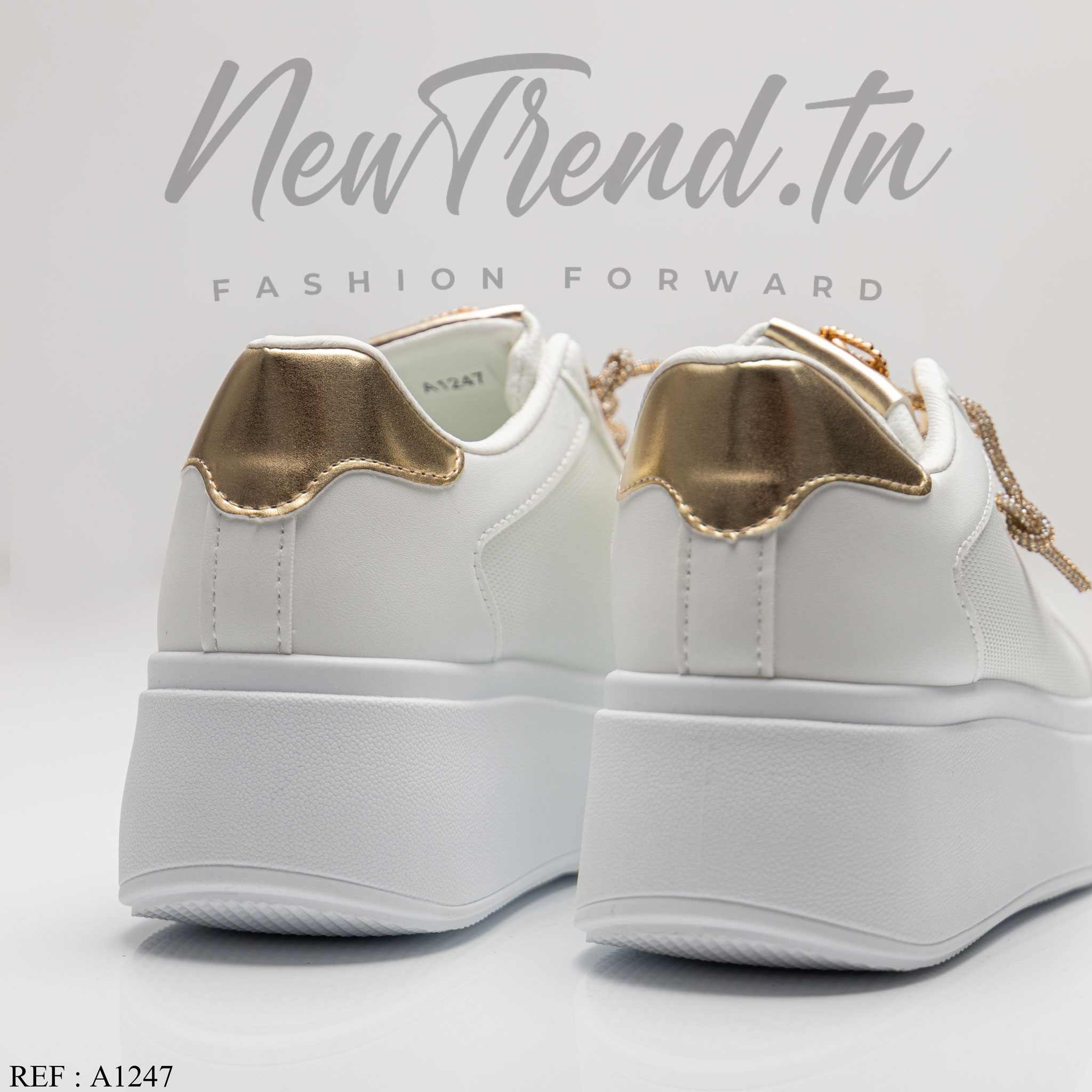 GLA Femme A1247 White/Gold