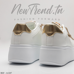 GLA Femme A1247 White/Gold