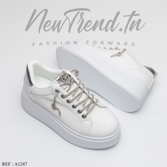 GLA Femme A1247 White/Silver