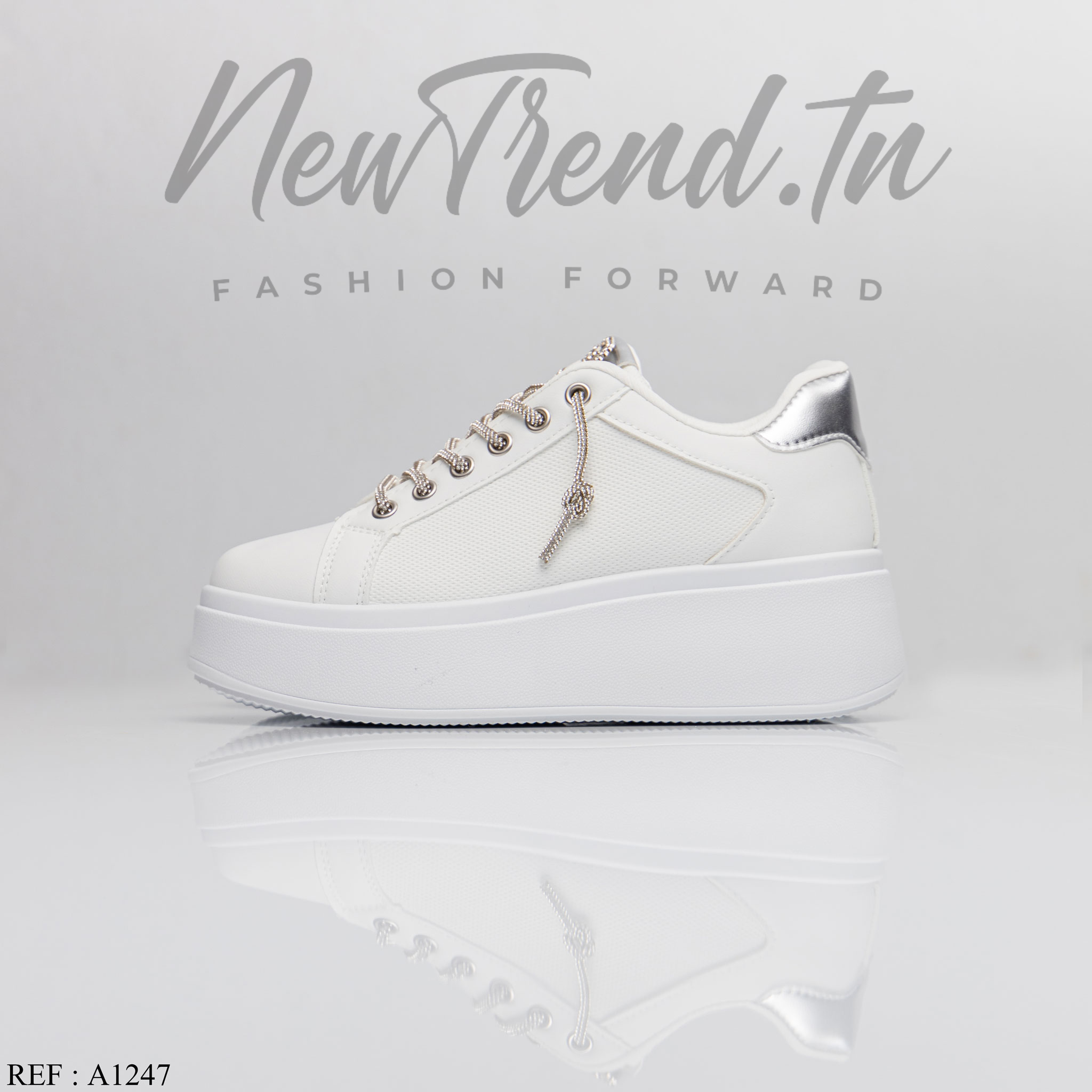 GLA Femme A1247 White/Silver