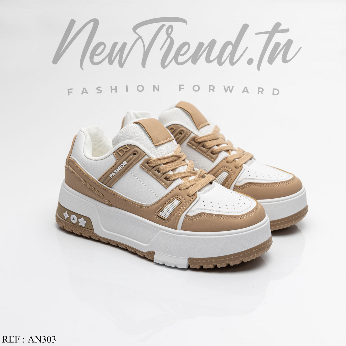 Seline Femme AN303 Beige/Khaki