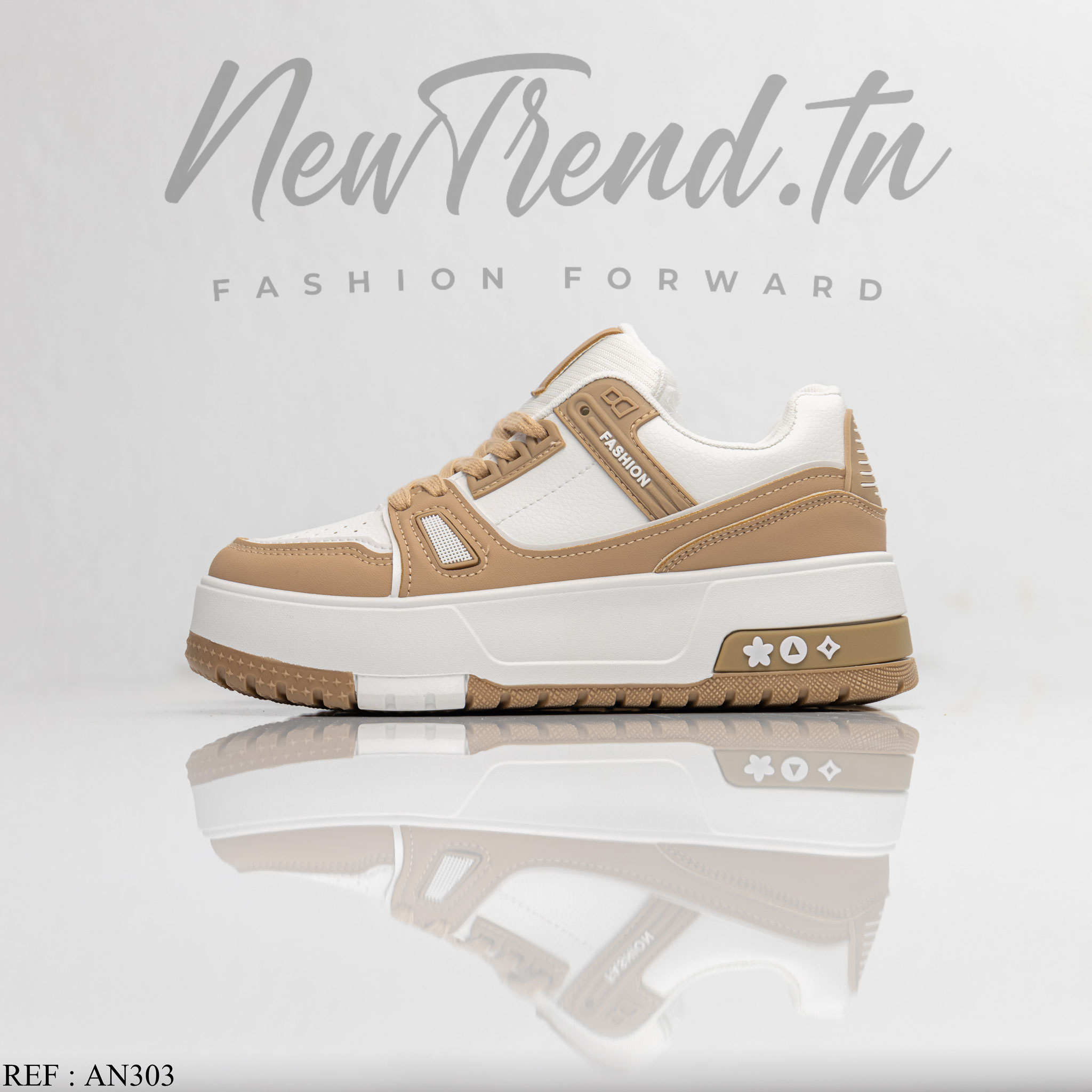 Seline Femme AN303 Beige/Khaki