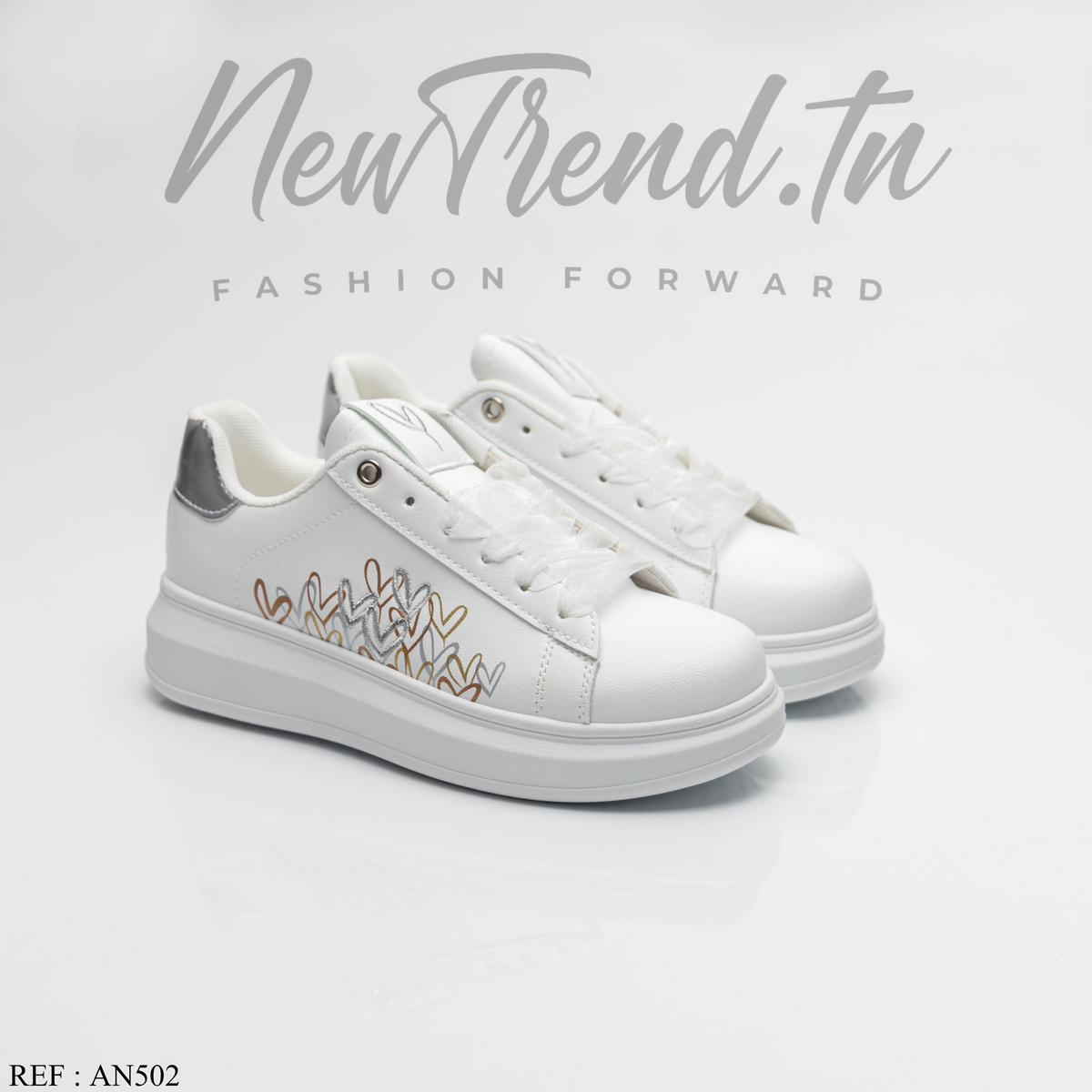 Seline Femme AN502 White/Silver