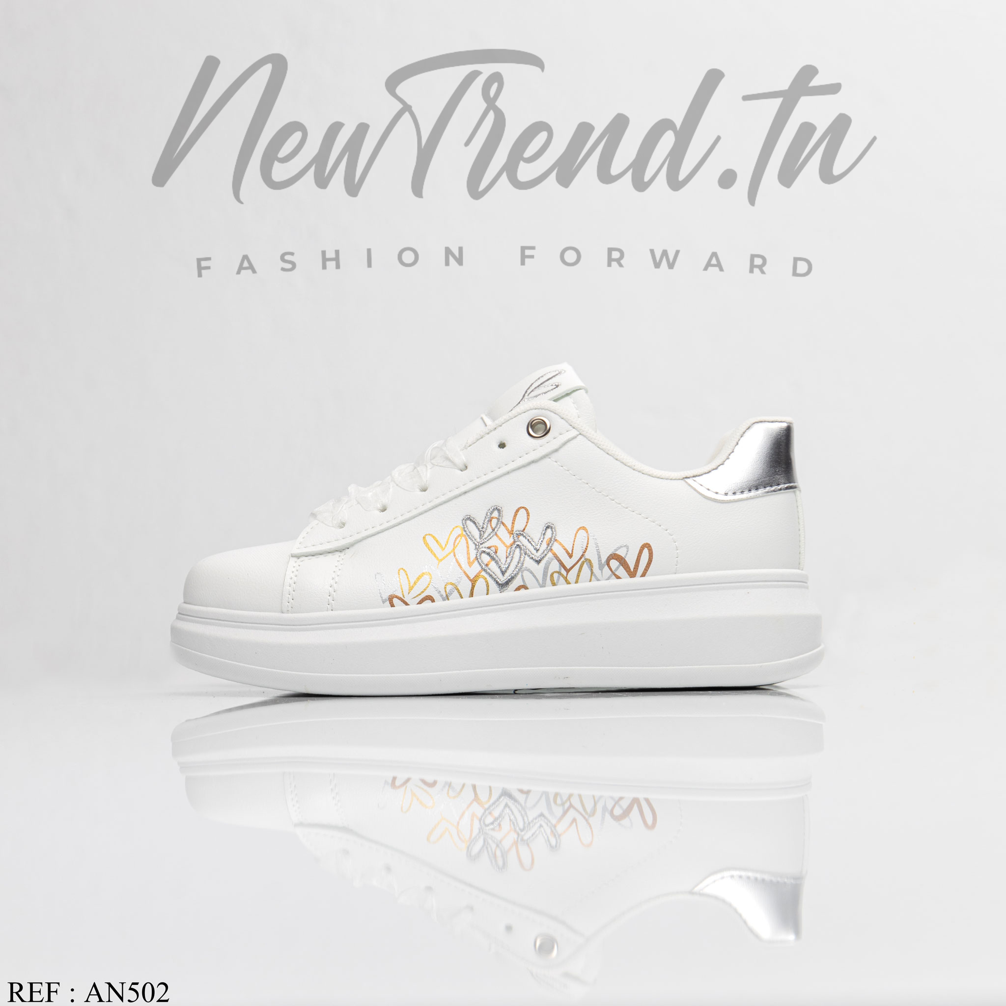 Seline Femme AN502 White/Silver