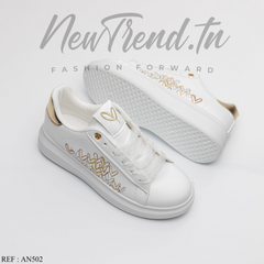 Seline Femme AN502 White/Gold