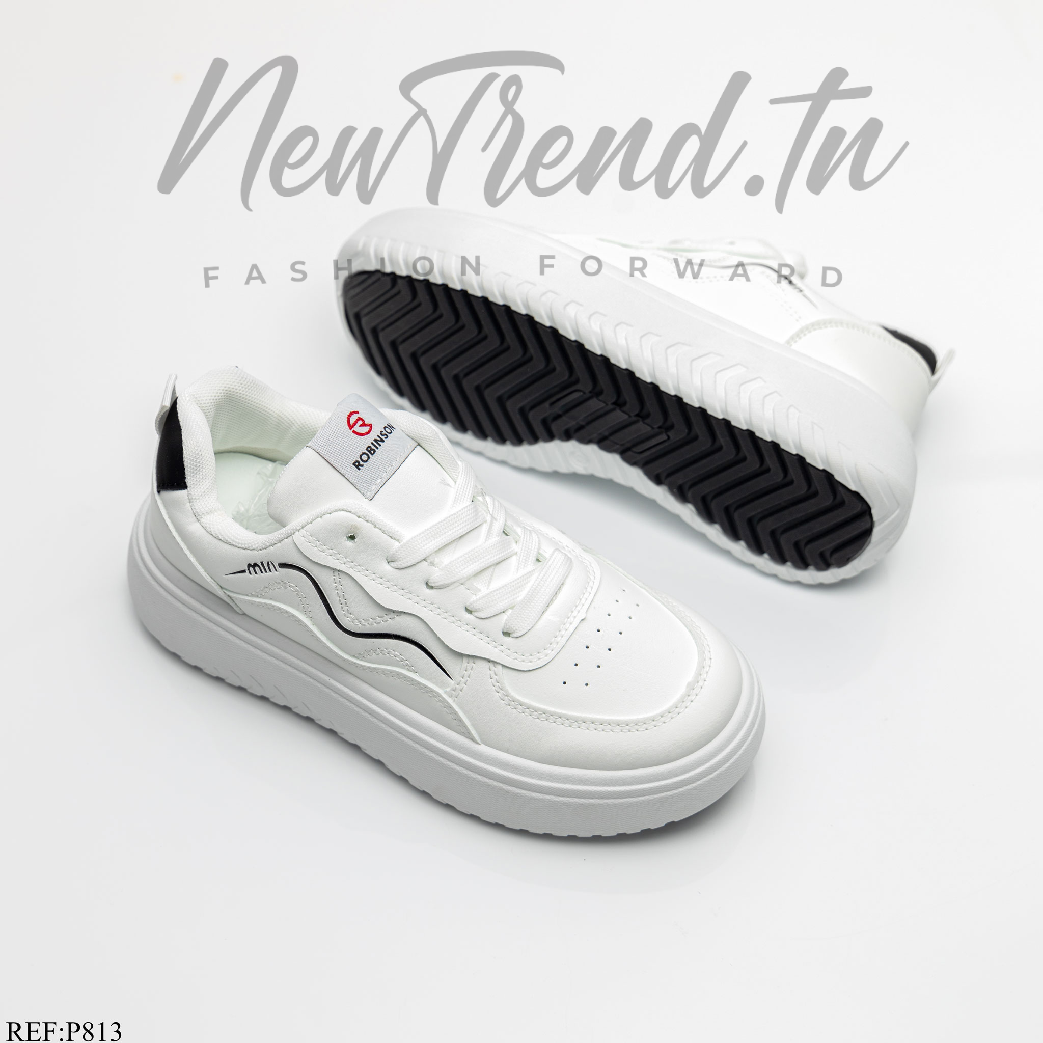 Robinson Femme P813 White/Black